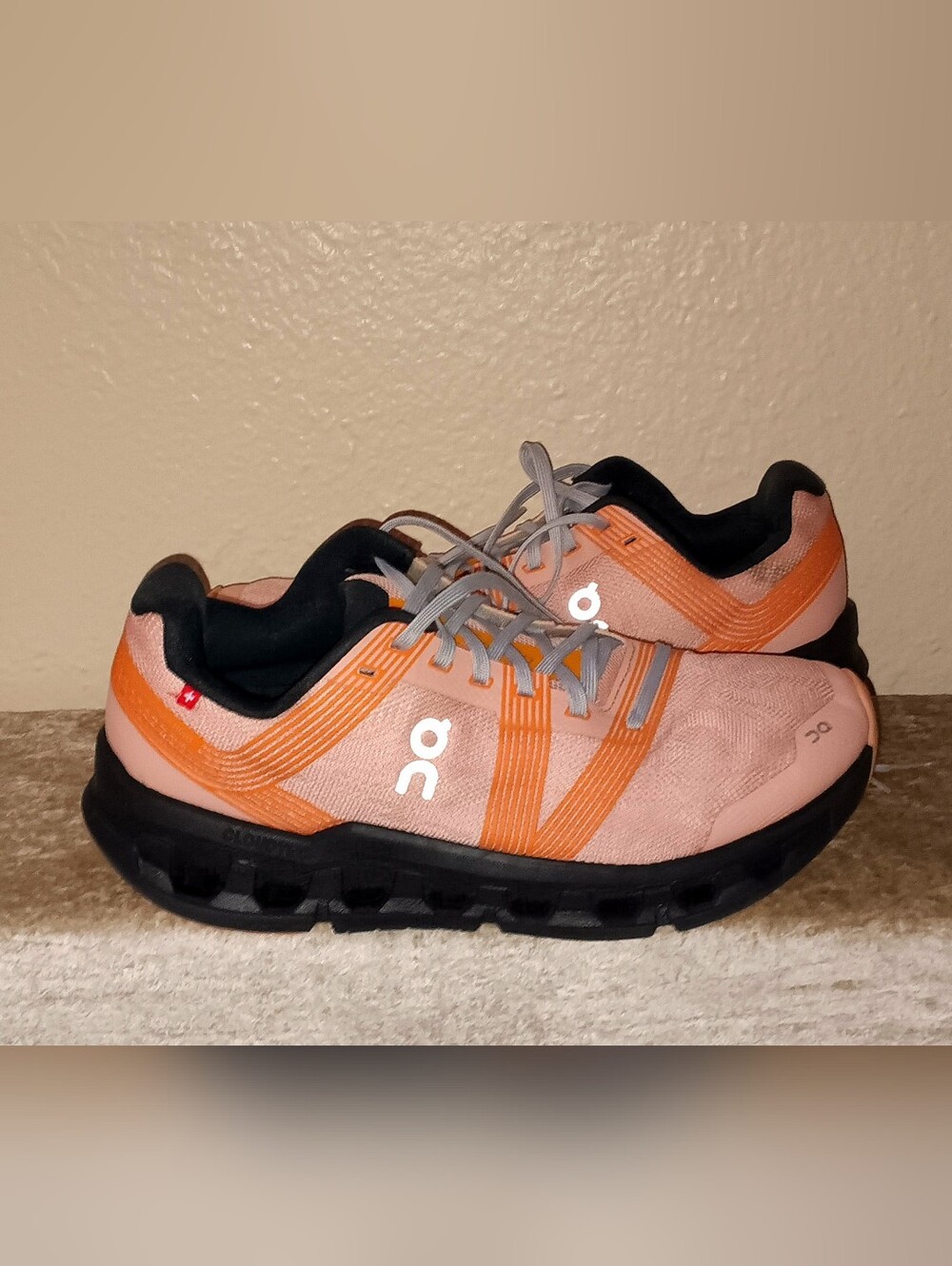 On Cloudgo Pink & Orange Running Shoes